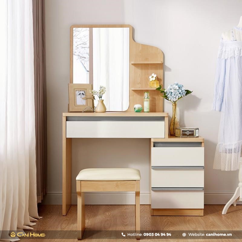 cách đặt bàn trang điểm trong phòng ngủ