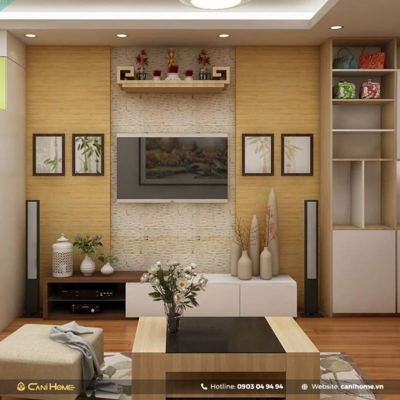 cách đặt bàn thờ phòng khách