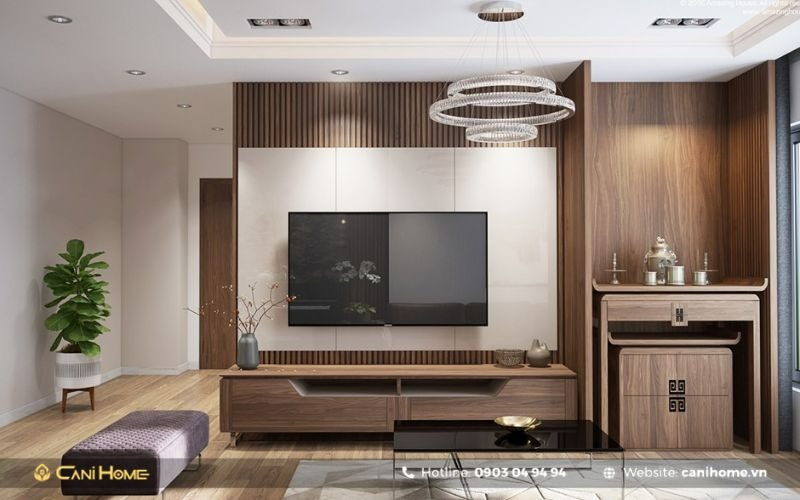 đặt bàn thờ phòng khách