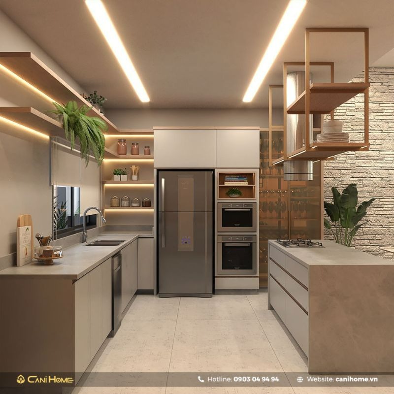 nhà hướng tây bắc đặt bếp