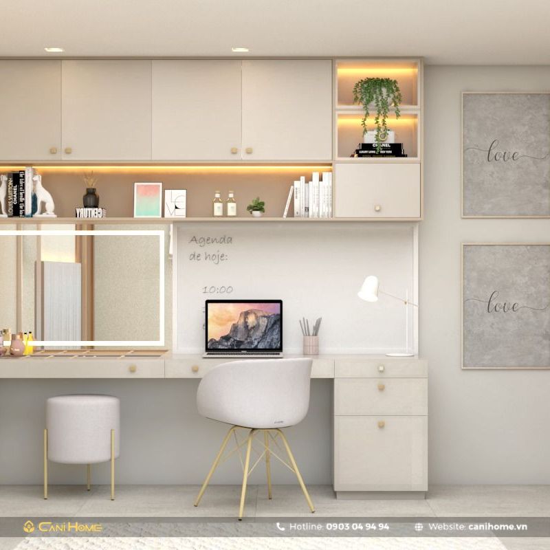 mẫu bàn học sinh cấp 2 đa năng