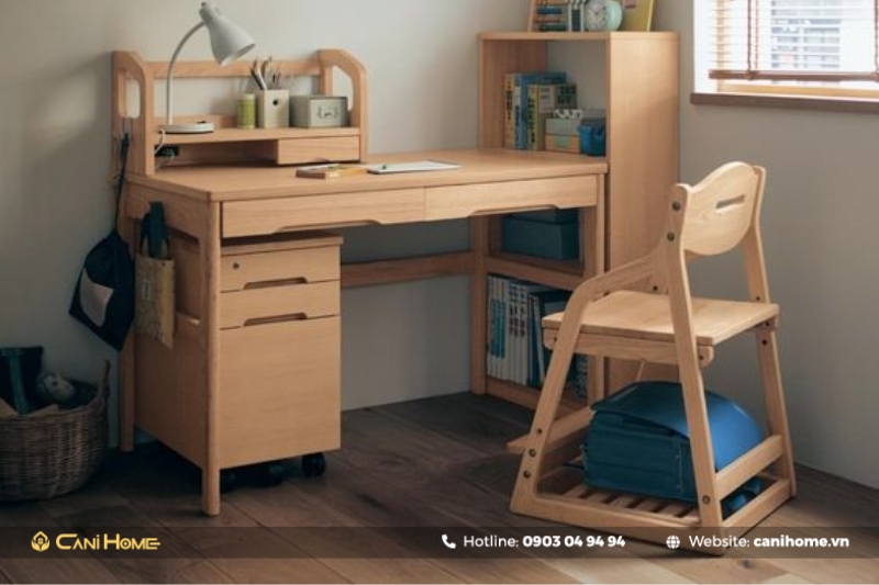 mẫu bàn học sinh cấp 2 tiện ích