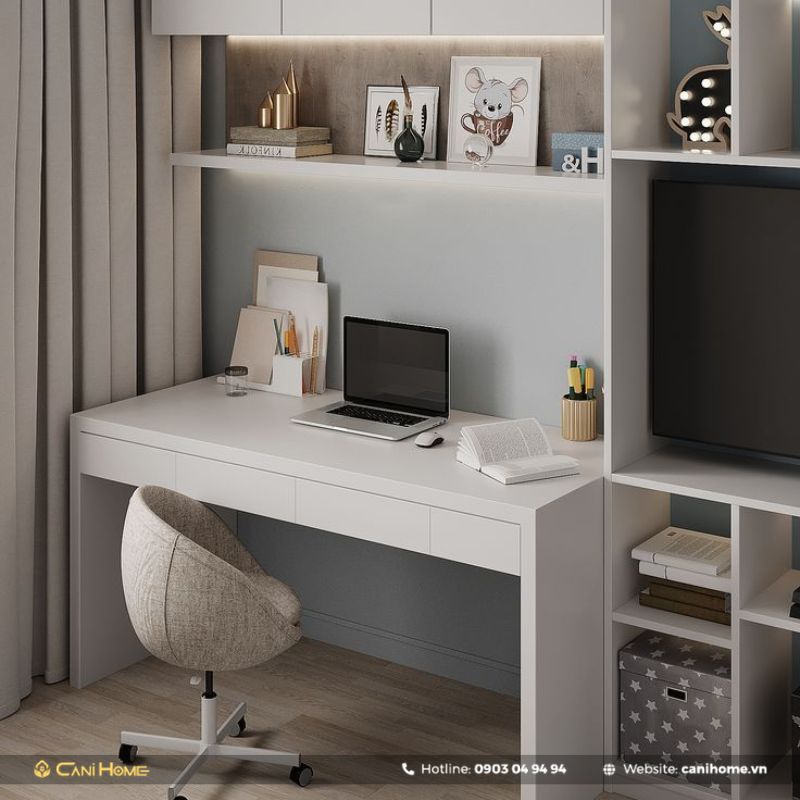 Bàn học đẹp dành cho bé trai cấp 1