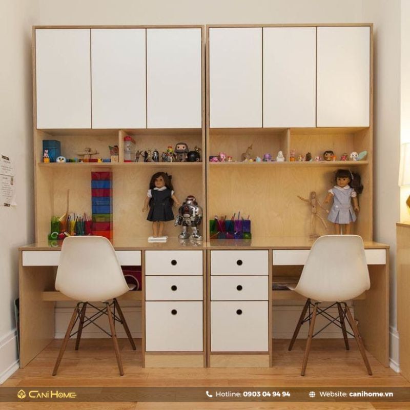 kiểu bàn học sinh cấp 1 bằng gỗ