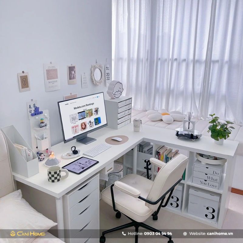 Mẫu bàn học sinh cấp 1 với kích thước tiêu chuẩn