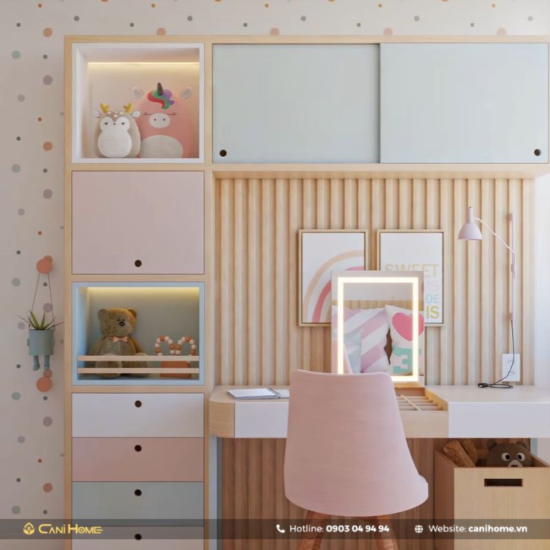 bàn học thông minh có ngăn kéo tiện lợi