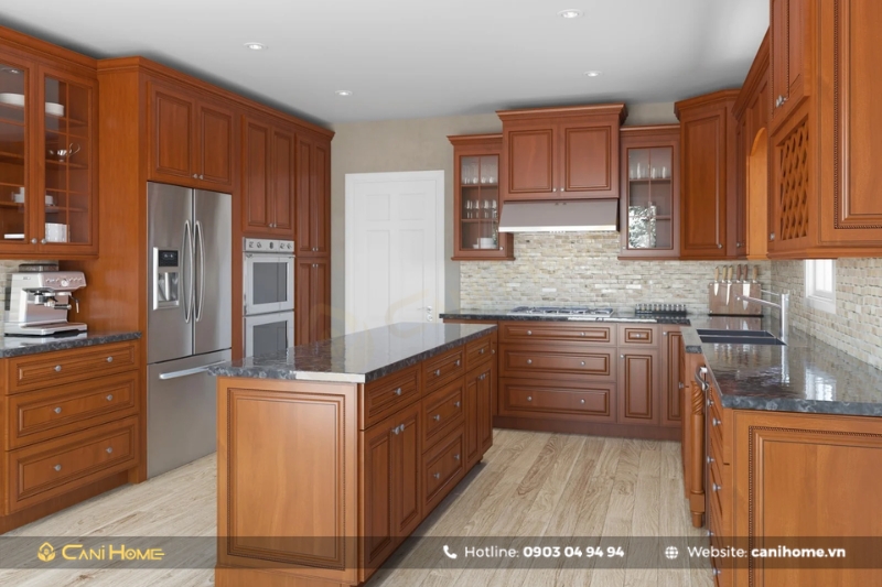 Tủ bếp nhôm Omega có độ bền cao Tủ bếp nhôm Omega có độ bền cao