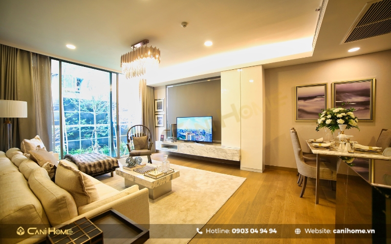 Bố trí nội thất chung cư 1 phòng ngủ cao cấp