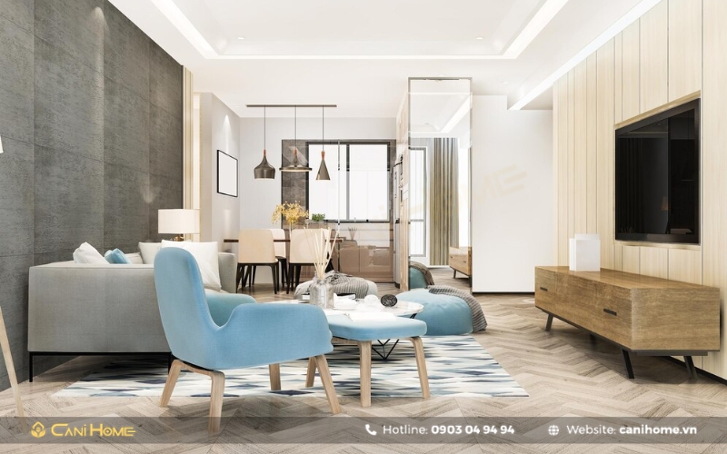 Decor căn hộ 1 phòng ngủ đẹp cao cấp