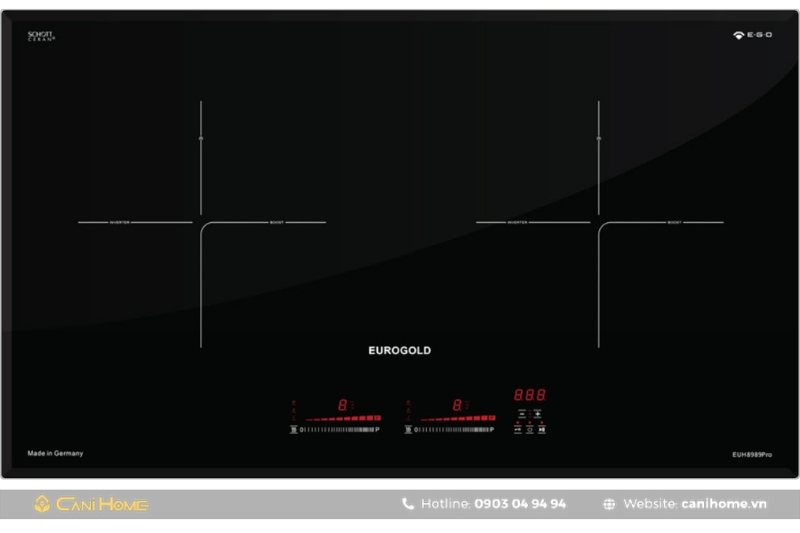 Bếp từ 2 vùng nấu cảm ứng điện từ EUH8989Pro-2