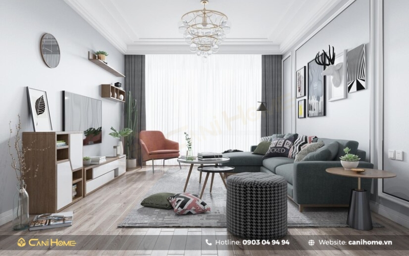 Trang trí nội thất chung cư 1 phòng ngủ đẹp