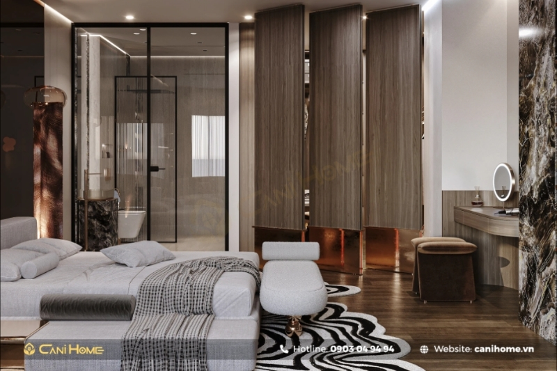 Thiết kế nội thất phòng ngủ cho vợ chồng tối ưu không gian Thiết kế nội thất phòng ngủ cho vợ chồng tối ưu không gian