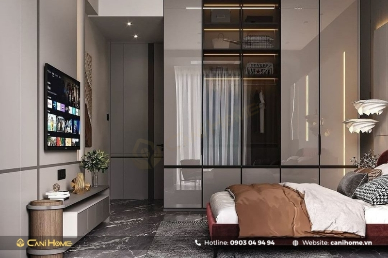Thiết kế nội thất phòng ngủ cho nam đầy đủ tiện nghi Thiết kế nội thất phòng ngủ cho nam đầy đủ tiện nghi