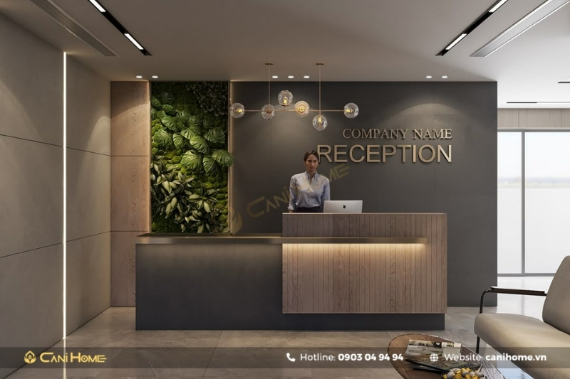 thiết kế phòng lễ tân thiết kế phòng lễ tân