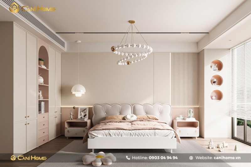 thiết kế nội thất phòng trẻ em cho bé gái-4
