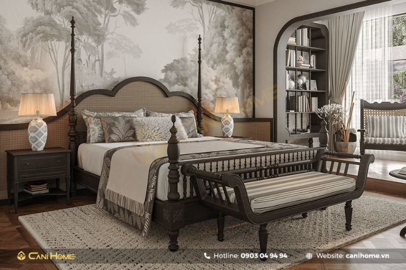 phòng ngủ theo phong cách Á Đông đương đại-1