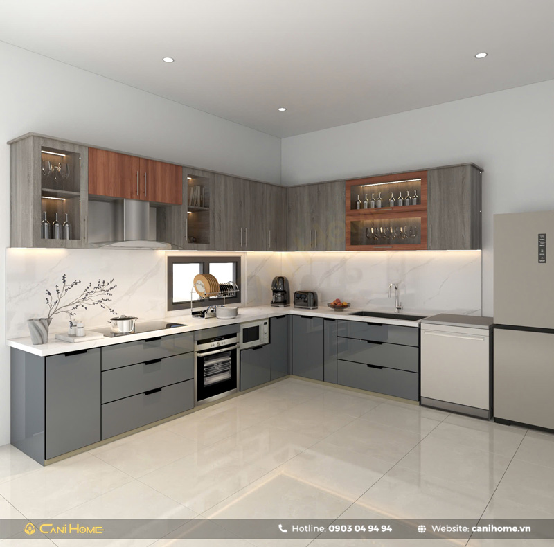 Khu vực bếp phong cách Minimalism