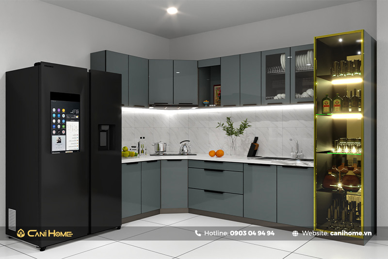 cửa nhôm tủ bếp cửa nhôm tủ bếp