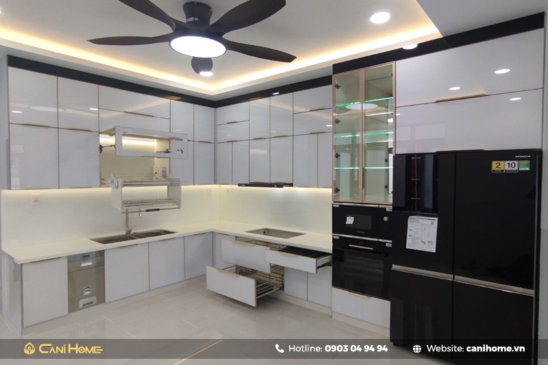 kệ bếp nhôm kính kệ bếp nhôm kính