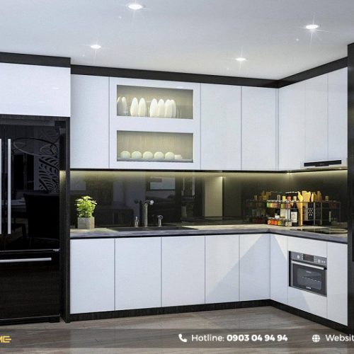 mẫu tủ bếp nhựa picomat tại hcm