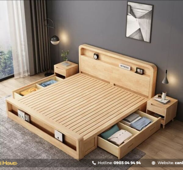 mua giường gỗ MDF