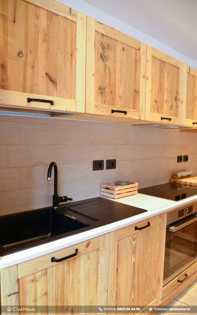 bảng giá tủ bếp gỗ pallet