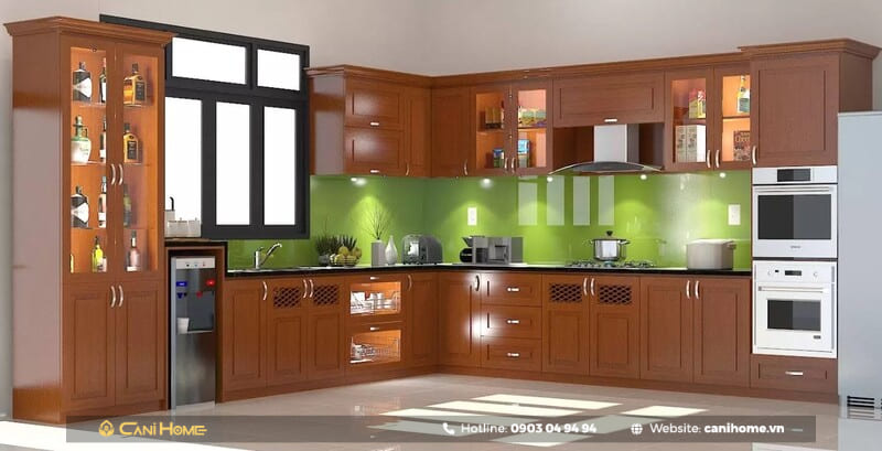 các mẫu tủ bếp kết hợp tủ rượu các mẫu tủ bếp kết hợp tủ rượu