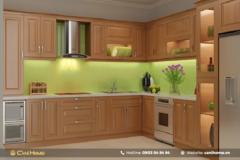 giá tủ bếp gỗ pallet