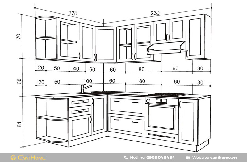 kích thước kệ bếp kích thước kệ bếp