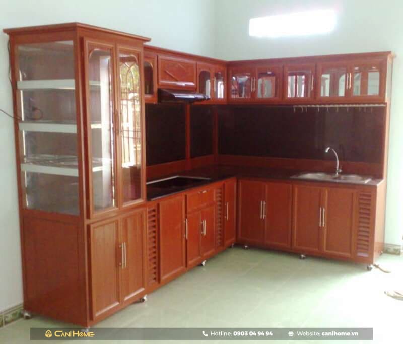 mẫu tủ bếp kết hợp tủ rượu tại hcm mẫu tủ bếp kết hợp tủ rượu tại hcm