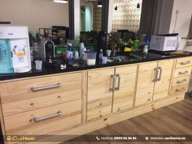 tổng hợp mẫu tủ bếp gỗ pallet