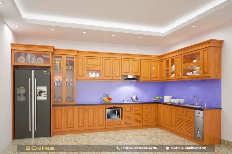 tủ bếp kết hợp tủ rượu hiện đại tủ bếp kết hợp tủ rượu hiện đại