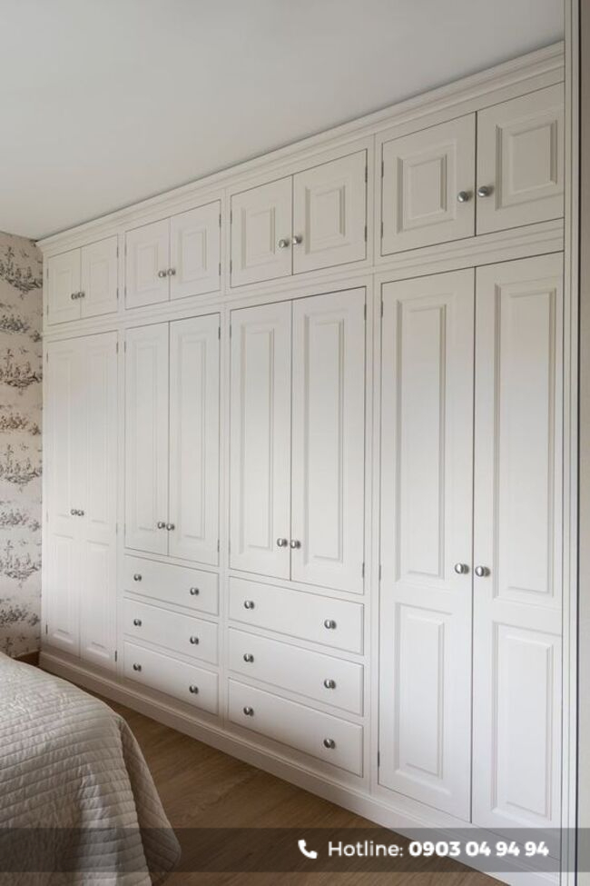 mẫu tủ áo quần âm tường đẹp hiện đại