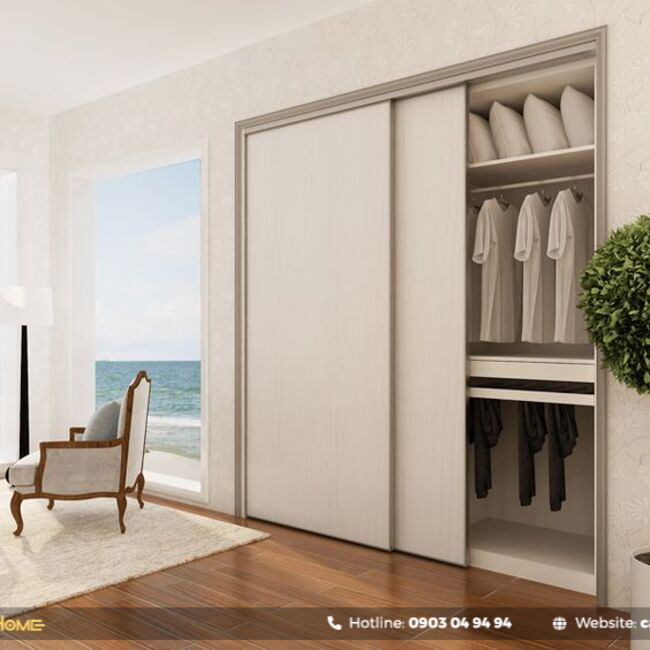 mẫu tủ quần áo âm tường đẹp