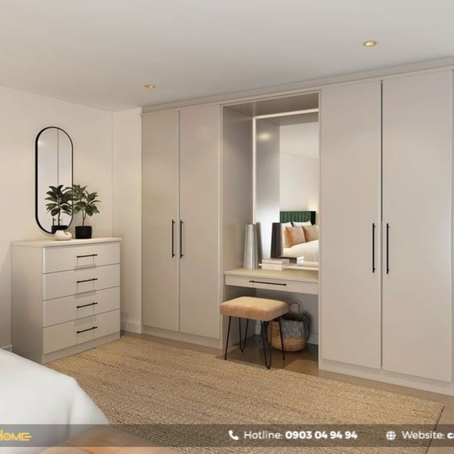 tủ âm tường phòng ngủ