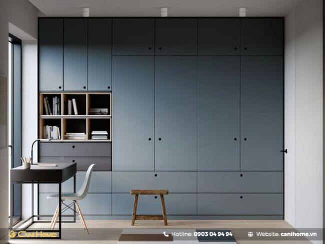 tủ áo âm tường
