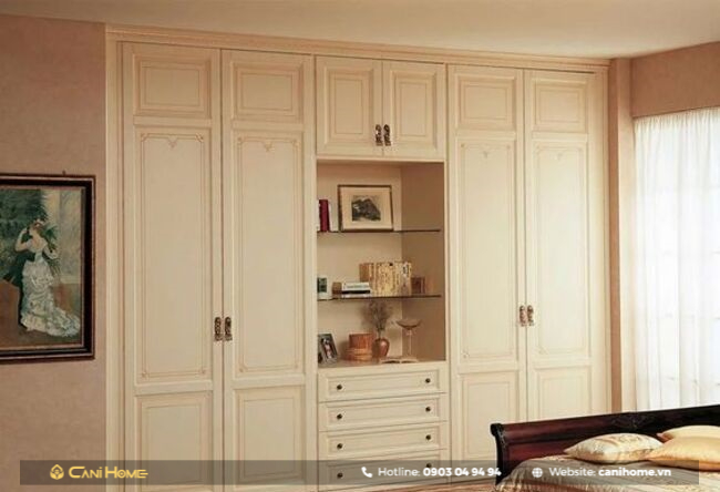 tủ quần áo âm tường cánh lùa