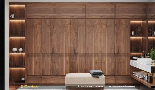 tủ quần áo âm tường phòng ngủ đẹp