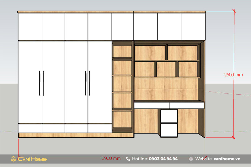 Tủ quần áo MDF kích thước sẵn Tủ quần áo MDF kích thước sẵn