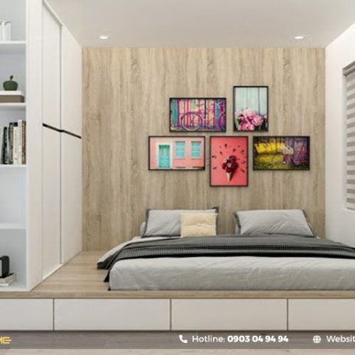 giường kết hợp tủ quần áo