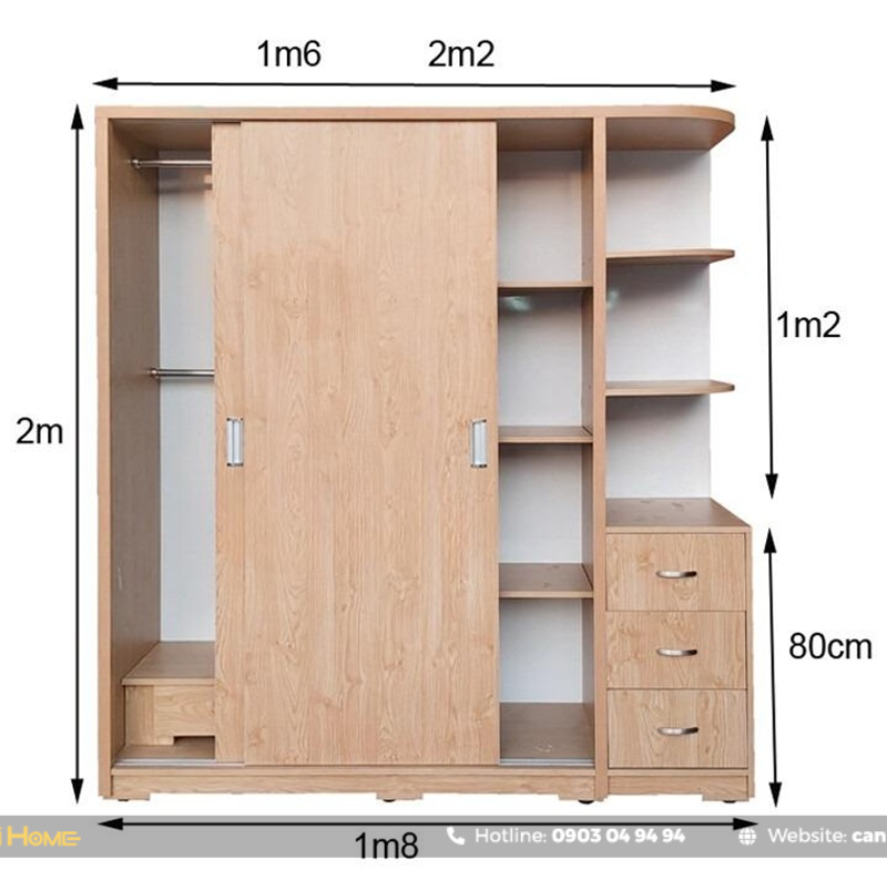 kích thước tủ quần áo cánh trượt hiện nay kích thước tủ quần áo cánh trượt hiện nay