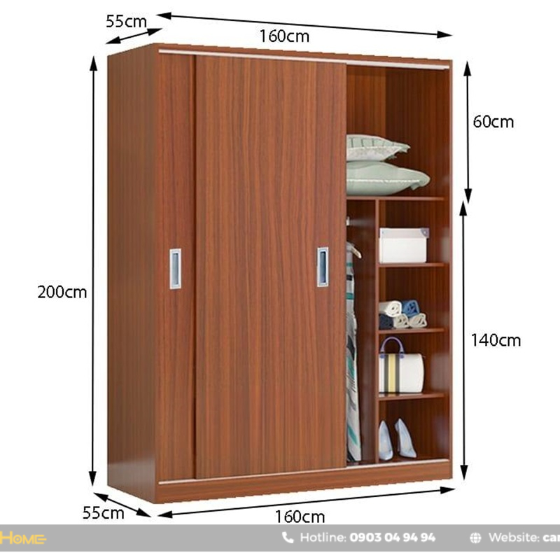kích thước tủ quần áo cánh trượt phổ biến kích thước tủ quần áo cánh trượt phổ biến