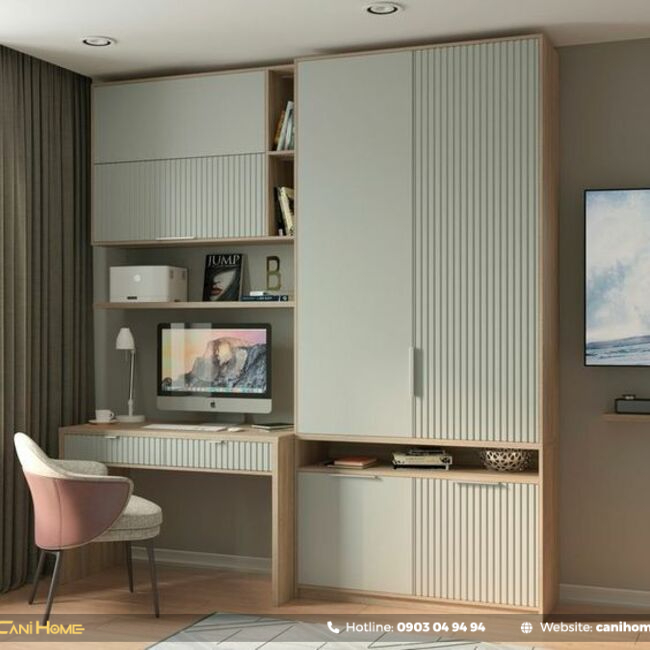 mẫu tủ áo quần kết hợp bàn làm việc mẫu tủ áo quần kết hợp bàn làm việc
