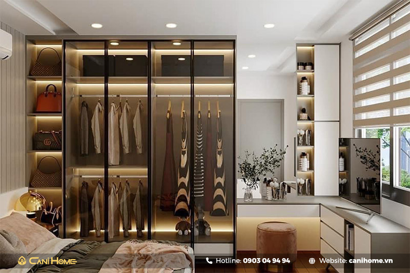 trang trí tủ quần áo