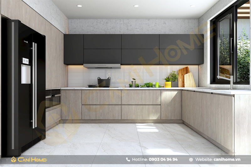 mẫu Tủ bếp inox cánh nhựa giá tốt mẫu Tủ bếp inox cánh nhựa giá tốt