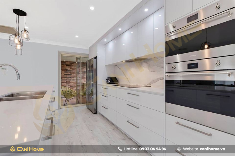 mẫu Tủ bếp inox cánh nhựa hot nhất mẫu Tủ bếp inox cánh nhựa hot nhất