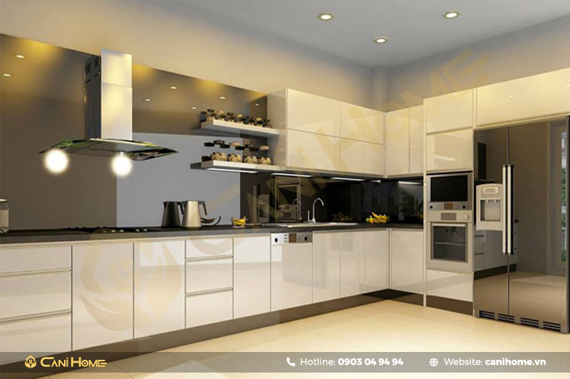 mẫu Tủ bếp inox cánh nhựa tphcm mẫu Tủ bếp inox cánh nhựa tphcm