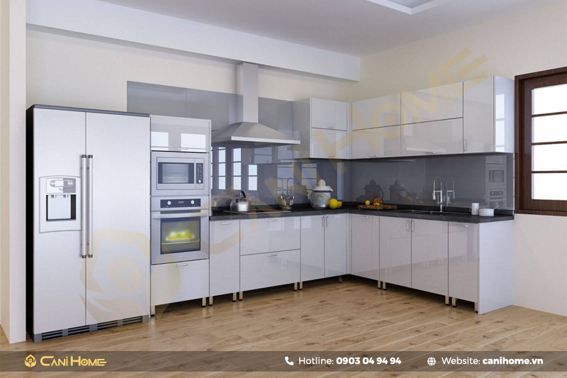 thi công Tủ bếp inox cánh nhựa thi công Tủ bếp inox cánh nhựa