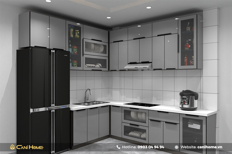 tủ bếp làm bằng vật liệu gì phổ biến tủ bếp làm bằng vật liệu gì phổ biến