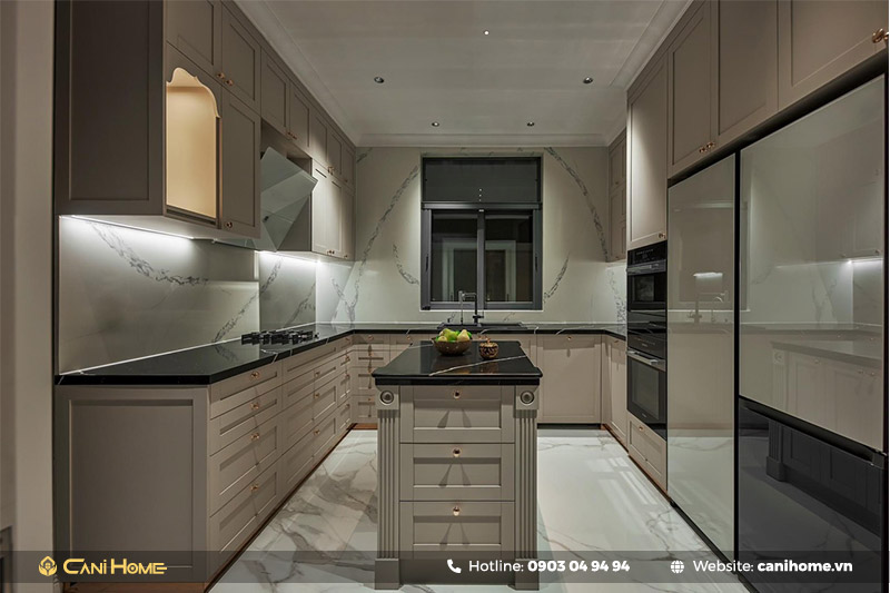 kích thước tủ bếp chữ U theo đơn vị mét kích thước tủ bếp chữ U theo đơn vị mét